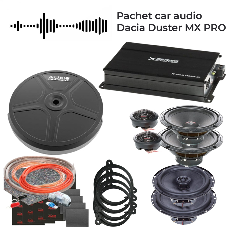 Pachet car audio Dacia Duster MX PRO CarStore Technology