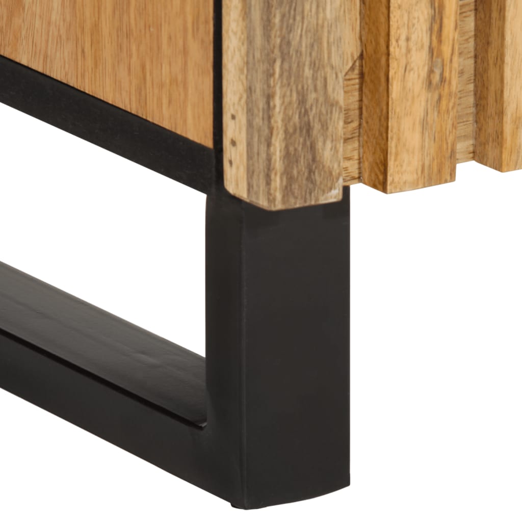 Dulap, 90x34x75 cm, lemn masiv de mango brut GartenMobel Dekor