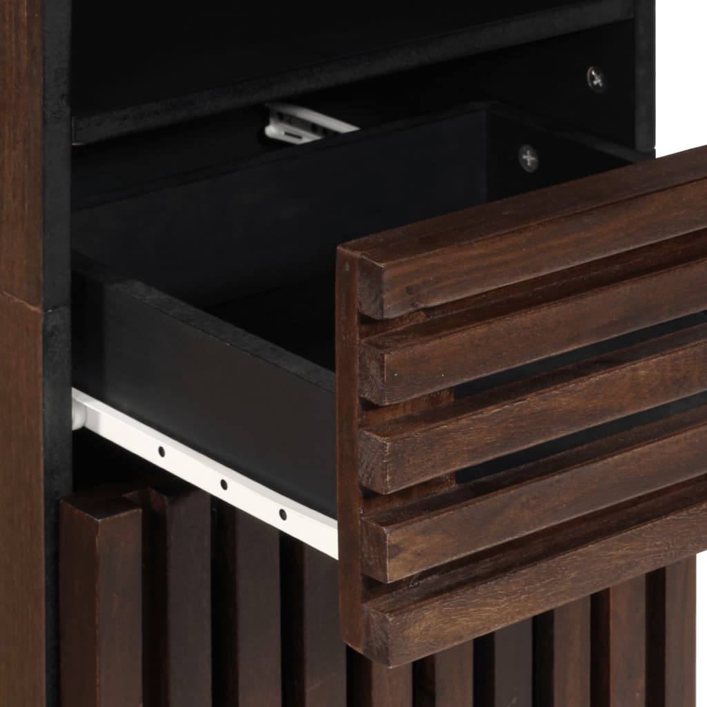 Dulap, maro, 38x34x160 cm, lemn masiv de mango GartenMobel Dekor