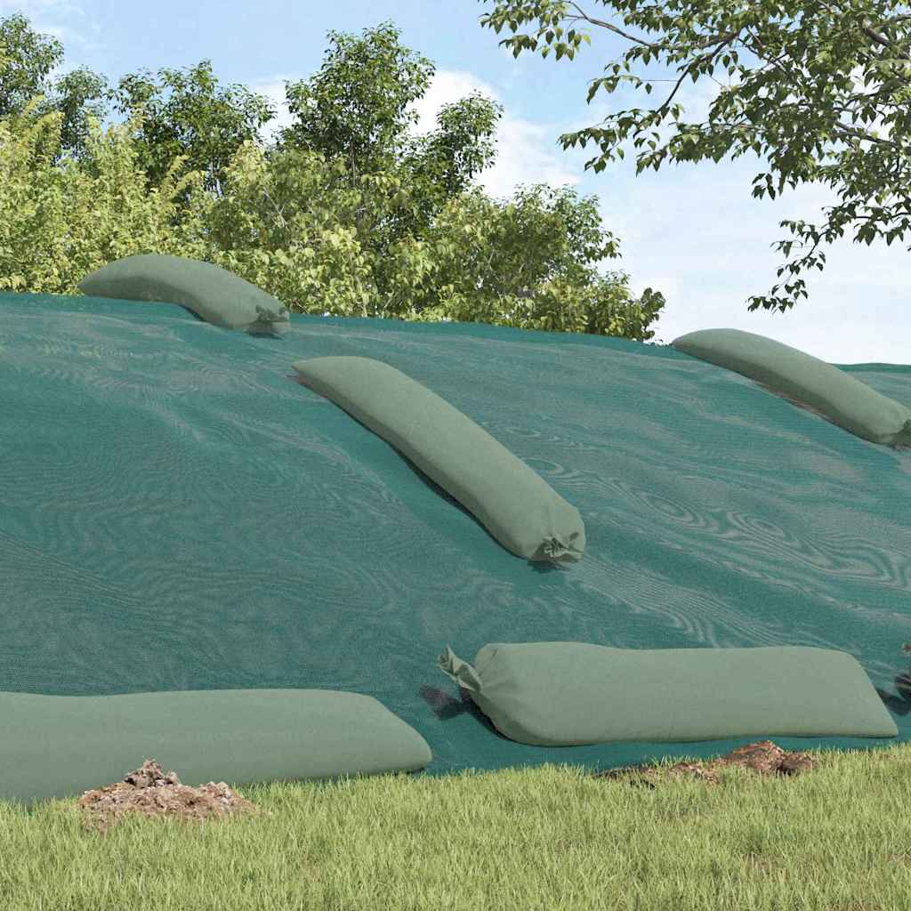 Prelată pentru siloz Verde 8 x 5 m HDPE GartenMobel Dekor