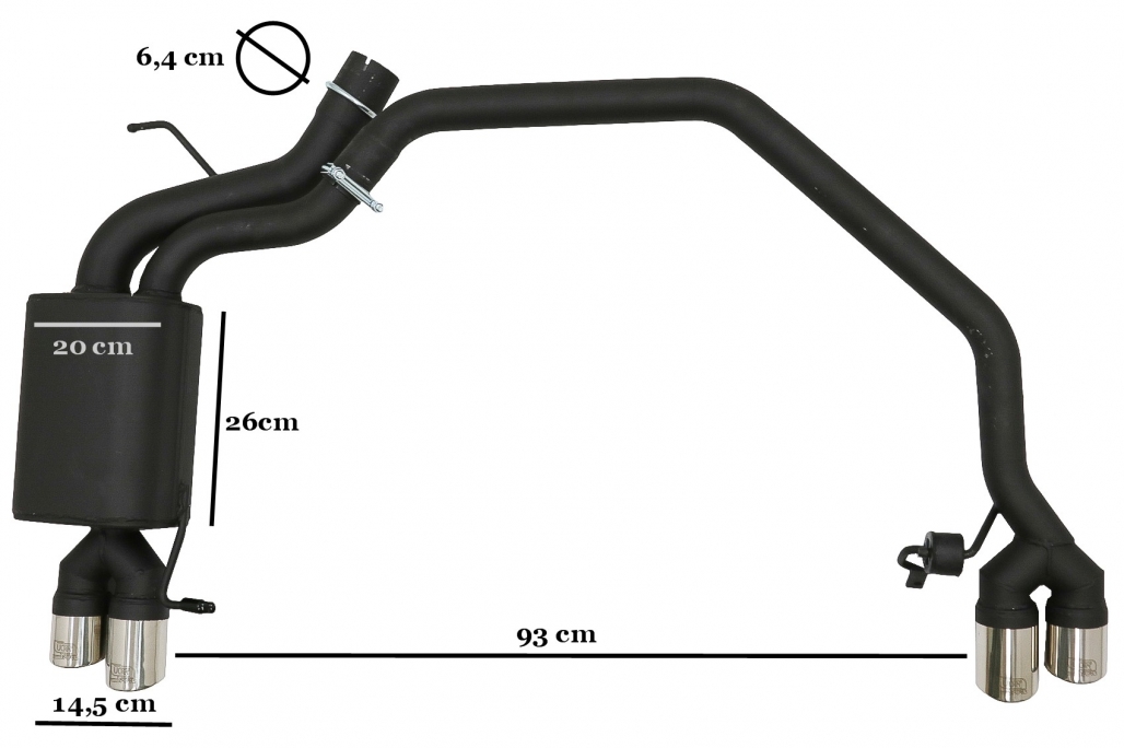 Difuzor cu Sistem Evacuare BMW Seria 5 F10 (2011-2016) Performance AutoTuning