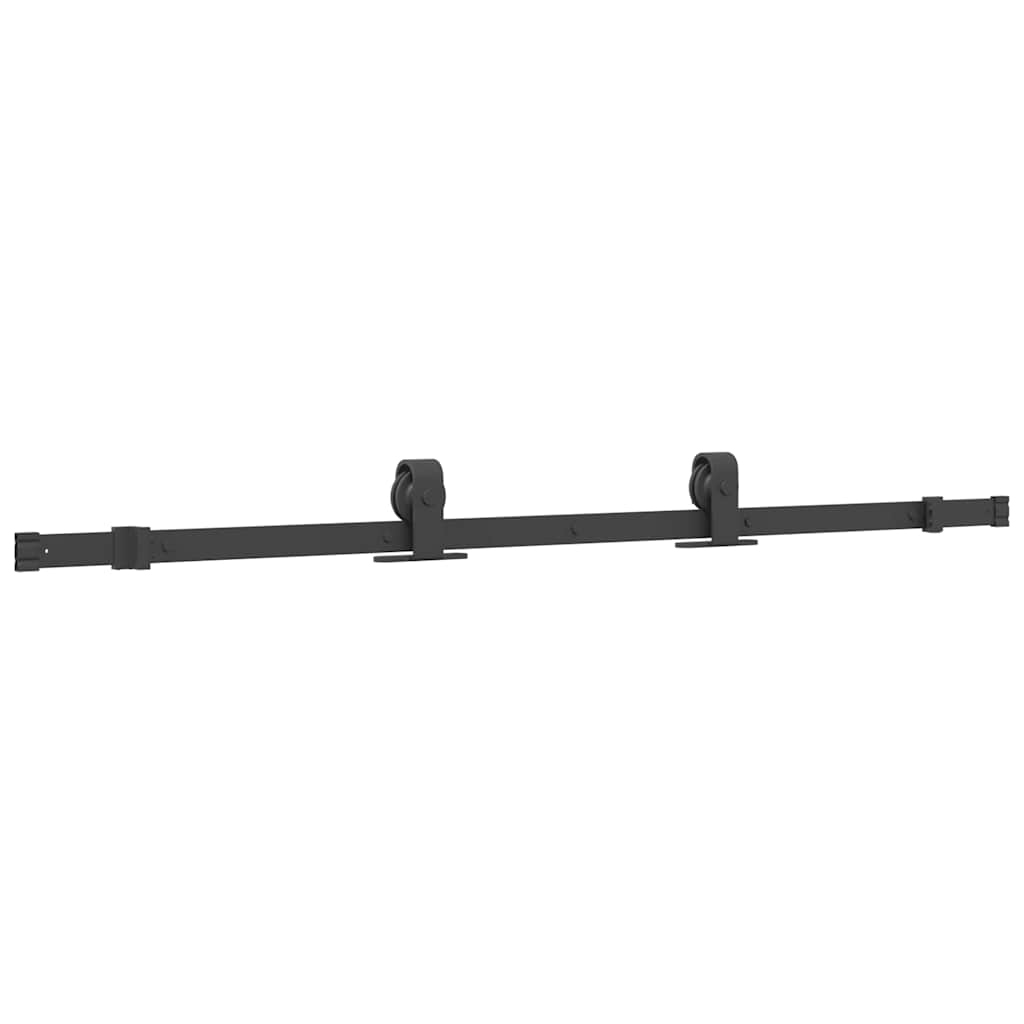 Ușă glisantă cu set feronerie neagră 76x205cm sticlă securizată GartenMobel Dekor