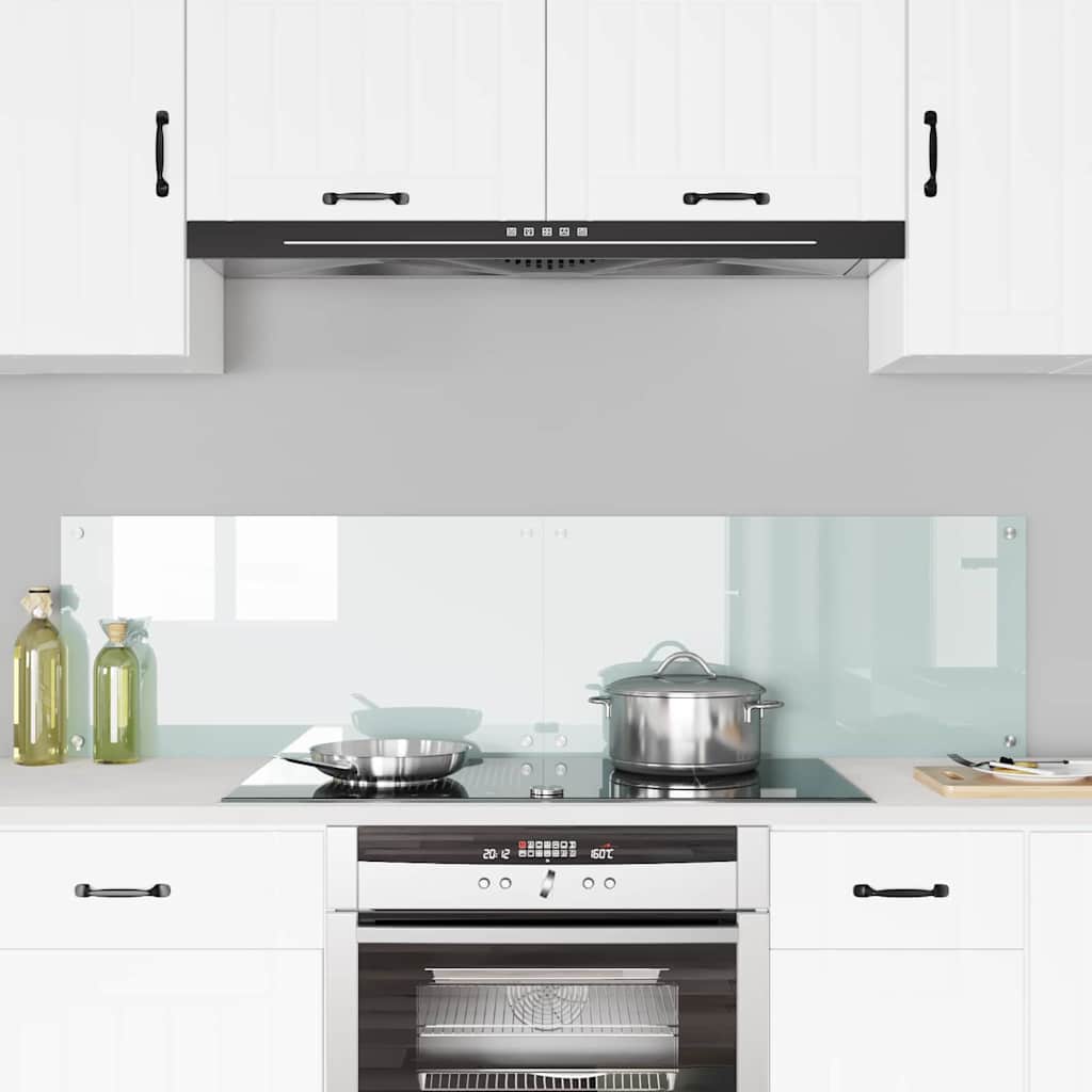 Spate de bucătărie 2 pcs Alb 80 x 40 cm sticlă securizată GartenMobel Dekor