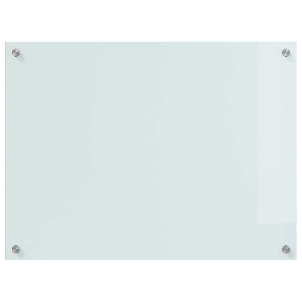 Spate de bucătărie 2 pcs Alb 80 x 60 cm sticlă securizată GartenMobel Dekor