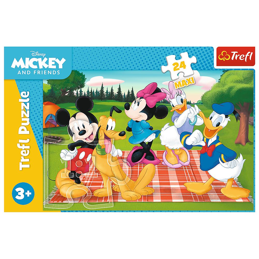 PUZZLE TREFL 24 MAXI DISNEY MICKEY MOUSE SI PRIETENII PREFERATUL LUI MICKEY SuperHeroes ToysZone
