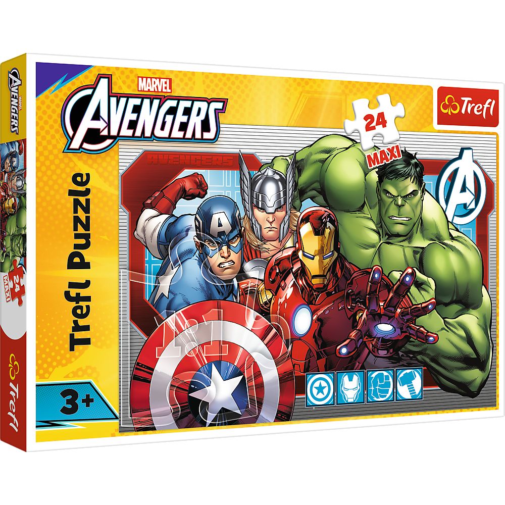 PUZZLE TREFL 24 MAXI MARVEL RAZBUNATORII INTOTDEAUNA JUST SuperHeroes ToysZone