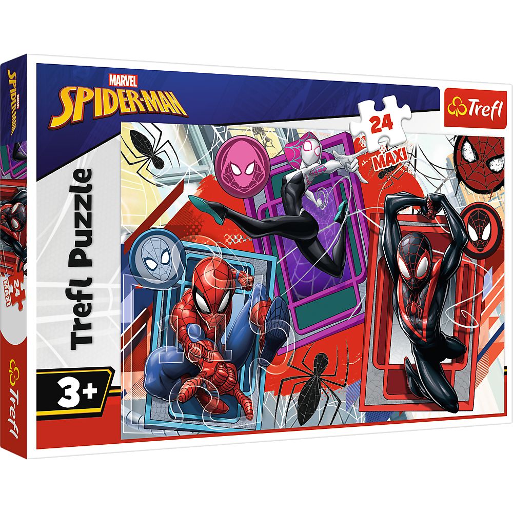 PUZZLE TREFL 24 MAXI MARVEL SPIDERMAN SIMTURI DE PAIANJEN SuperHeroes ToysZone