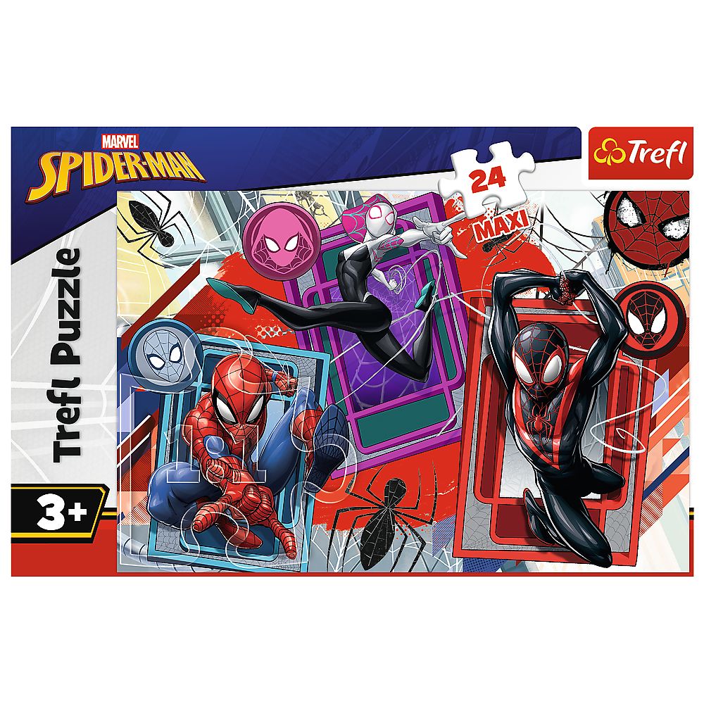 PUZZLE TREFL 24 MAXI MARVEL SPIDERMAN SIMTURI DE PAIANJEN SuperHeroes ToysZone
