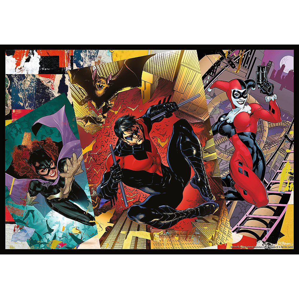PUZZLE TREFL 4X250 BATMAN DC BATMAN IN ACTIUNE SuperHeroes ToysZone