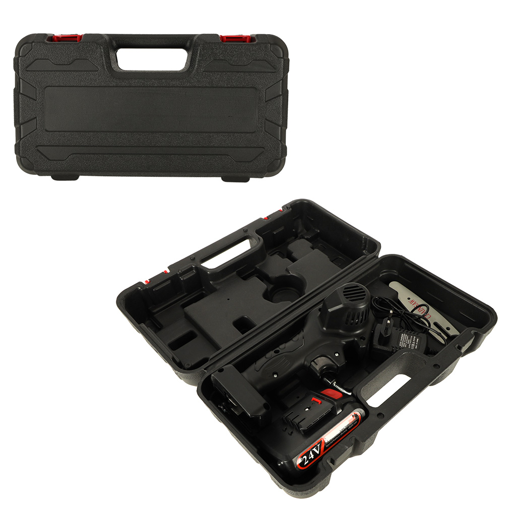 Mini ferastrau electric cu lant, baterie de 24V si valiza de transport FAVLine Selection