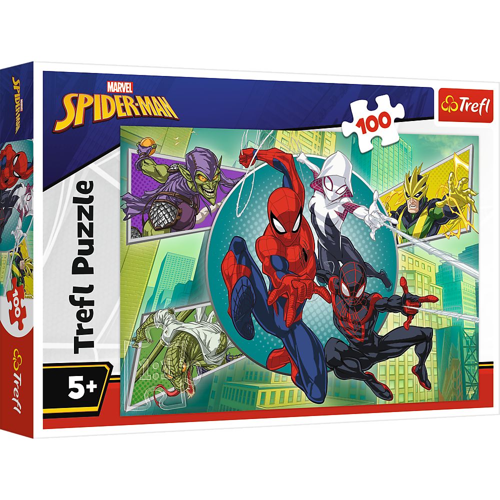 PUZZLE TREFL 100 MARVEL SPIDERMAN MASCA LUI SPIDERMAN SuperHeroes ToysZone
