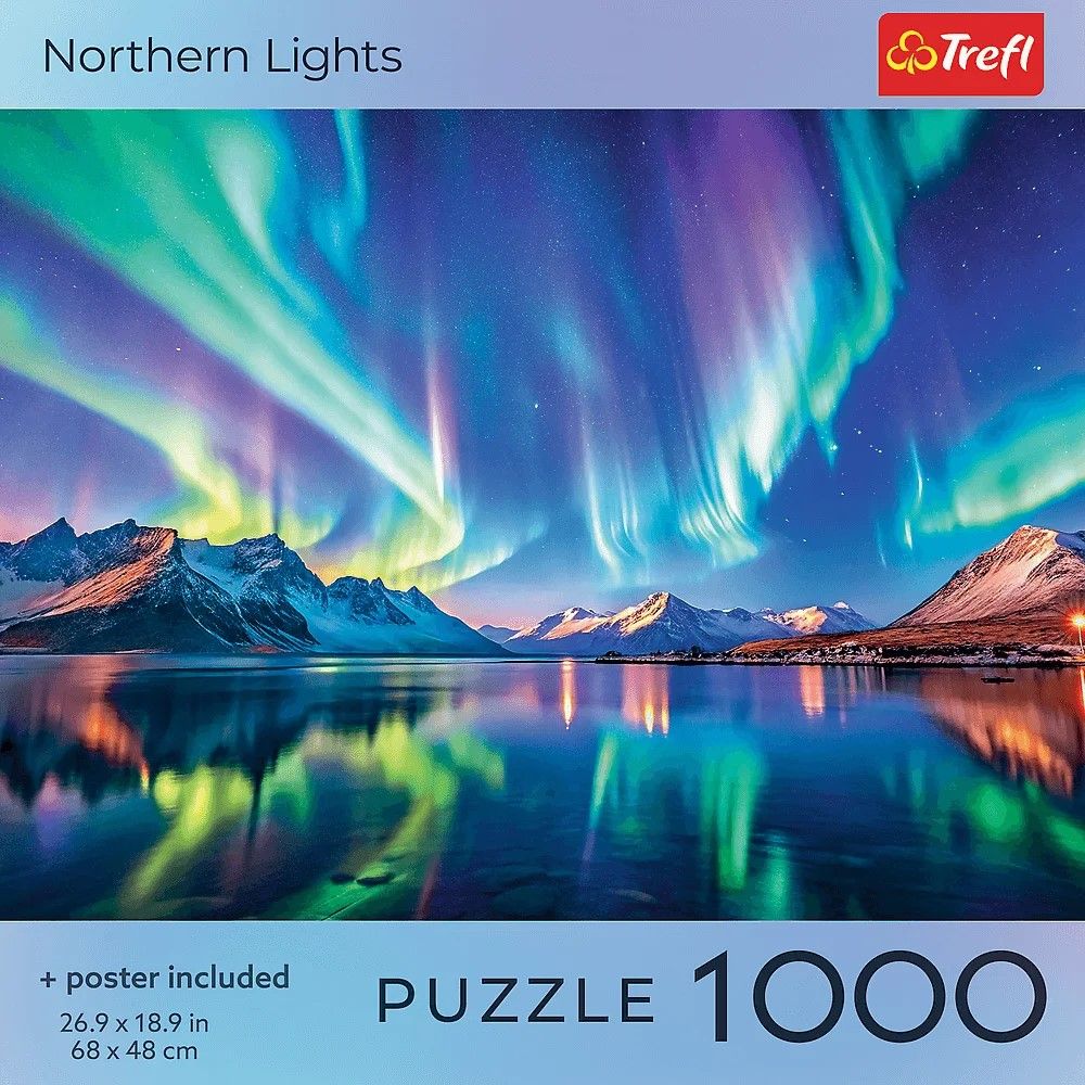 PUZZLE TREFL 1000 COLECTIA SUA AURORA BOREALA POSTER INCLUS SuperHeroes ToysZone