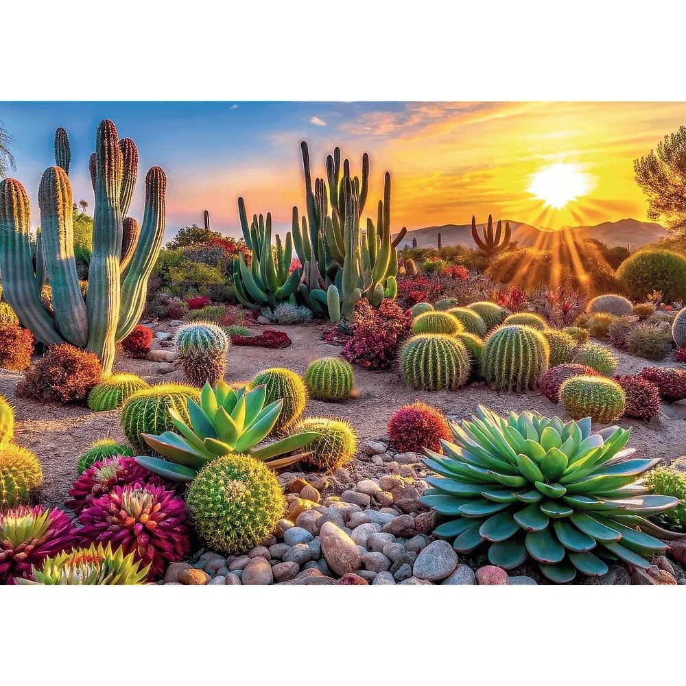 PUZZLE TREFL 1000 COLECTIA SUA FLORI DE DESERT POSTER INCLUS SuperHeroes ToysZone