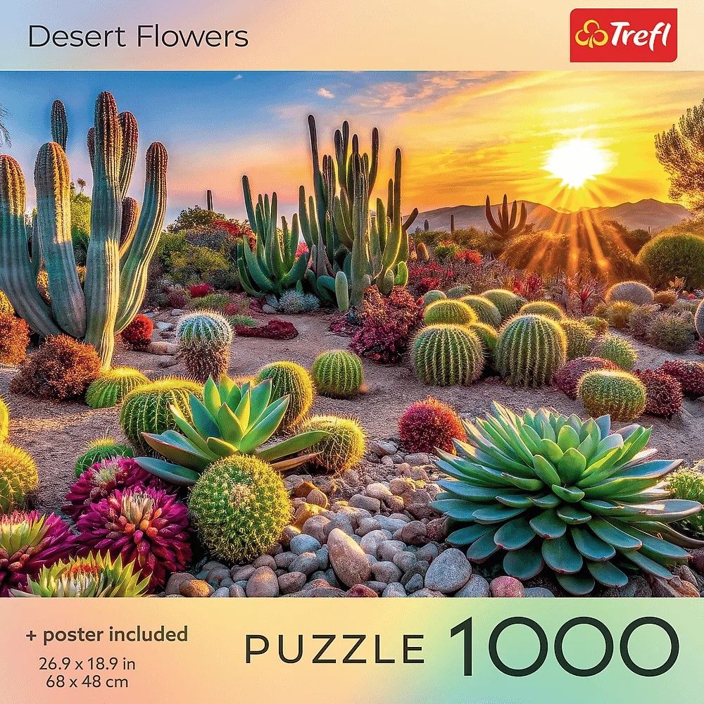 PUZZLE TREFL 1000 COLECTIA SUA FLORI DE DESERT POSTER INCLUS SuperHeroes ToysZone