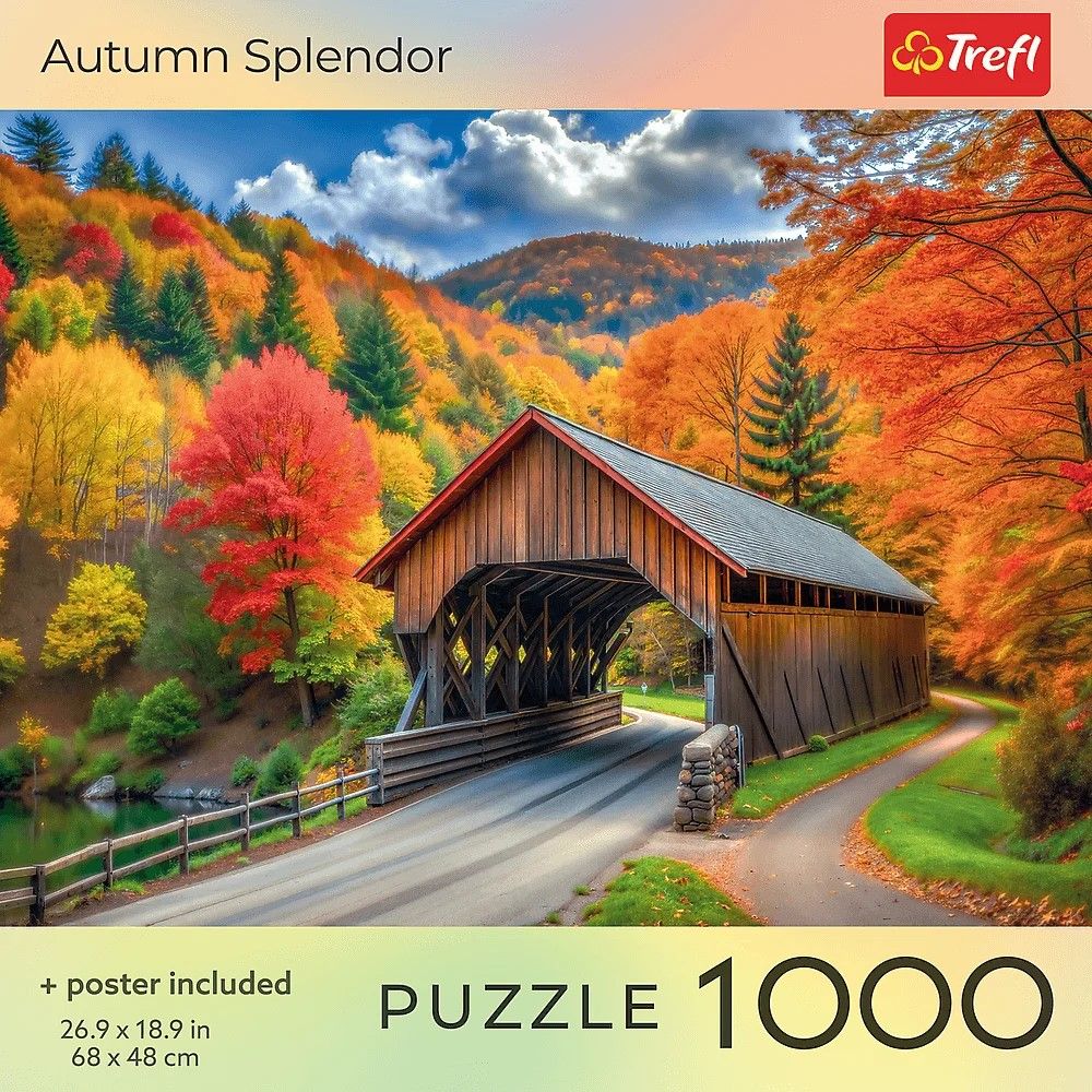 PUZZLE TREFL 1000 COLECTIA SUA SPLENDOAREA TOAMNEI POSTER INCLUS SuperHeroes ToysZone