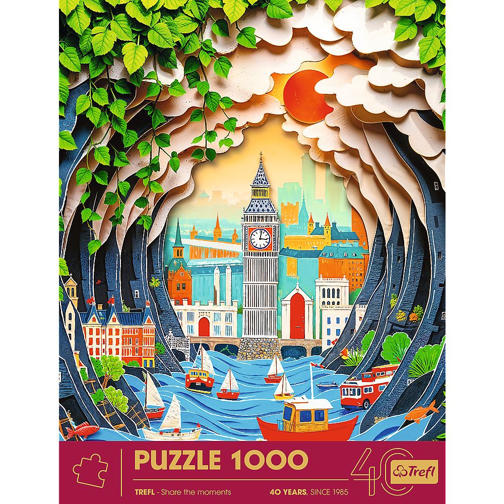 PUZZLE TREFL 1000 EDITIA ANIVERSARA 40 DE ANI 3D LONDRA SuperHeroes ToysZone