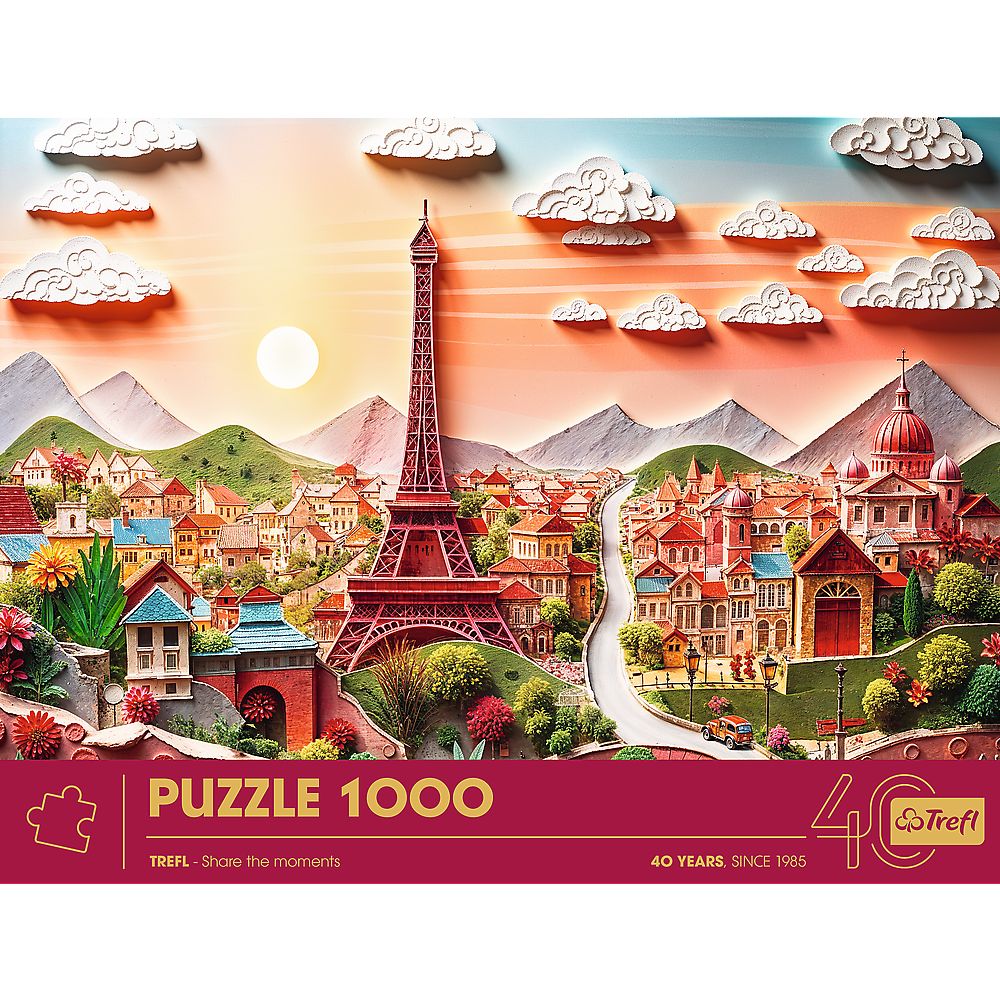 PUZZLE TREFL 1000 EDITIA ANIVERSARA 40 DE ANI 3D PARIS SuperHeroes ToysZone
