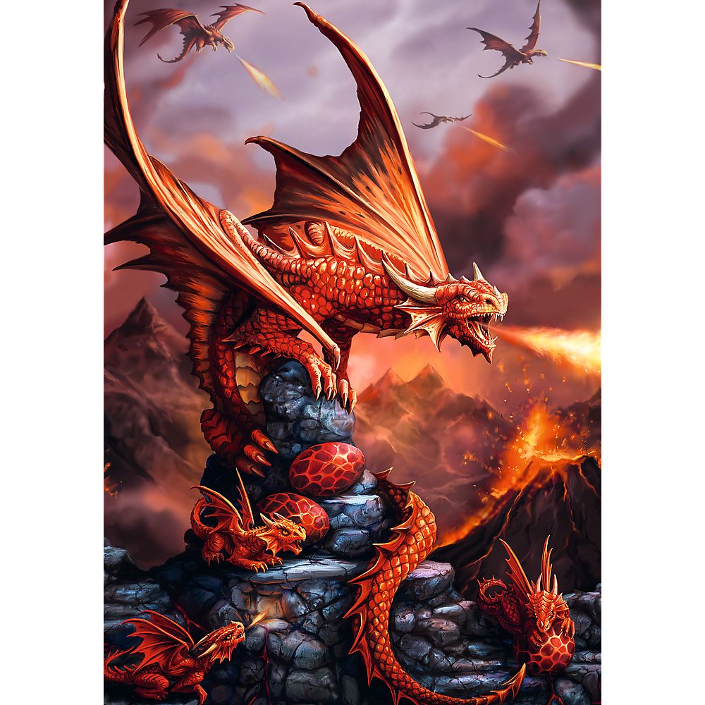 PUZZLE TREFL 1000 PREMIUM PLUS COLECTIA FANTASY DRAGON DE FOC SuperHeroes ToysZone