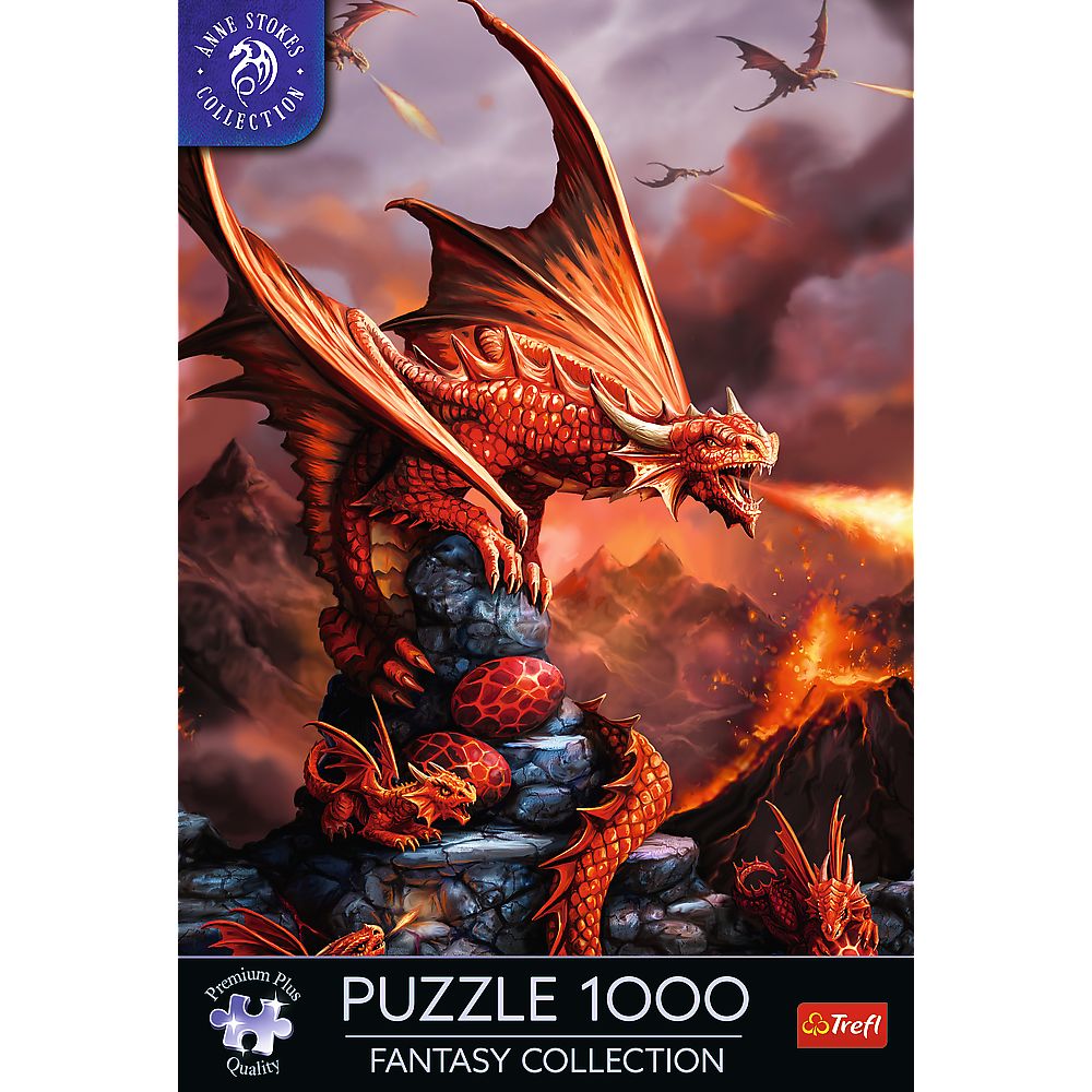 PUZZLE TREFL 1000 PREMIUM PLUS COLECTIA FANTASY DRAGON DE FOC SuperHeroes ToysZone