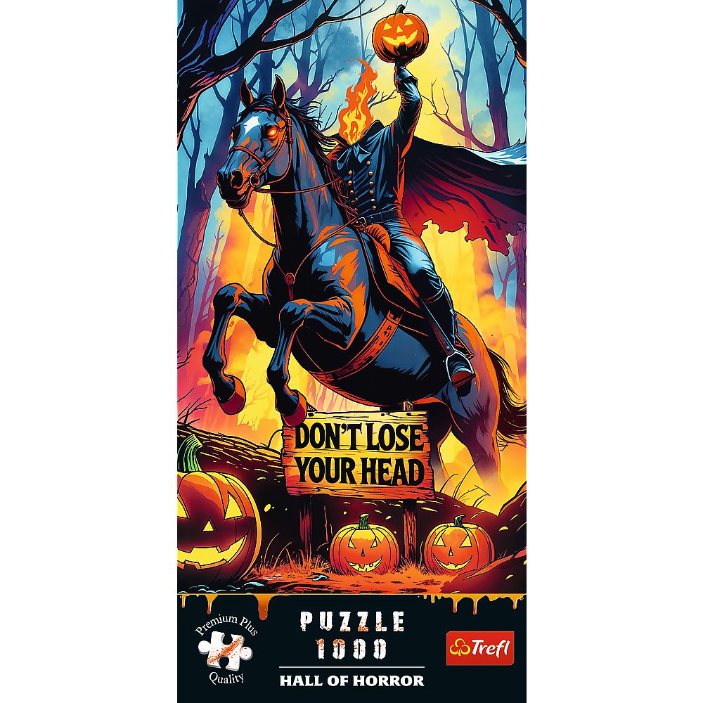 PUZZLE TREFL 1000 PREMIUM PLUS SALA GROAZEI CALARETUL FARA CAP SuperHeroes ToysZone