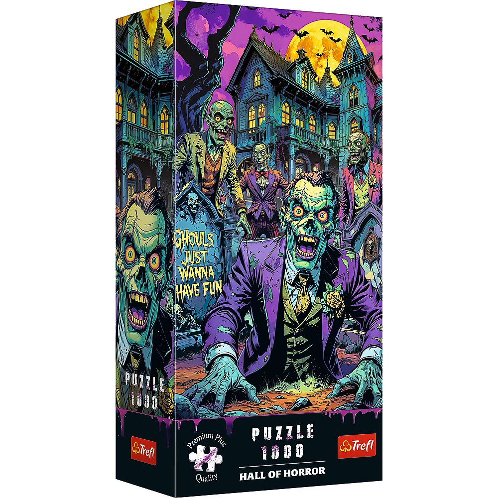 PUZZLE TREFL 1000 PREMIUM PLUS SALA GROAZEI ZOMBI SuperHeroes ToysZone