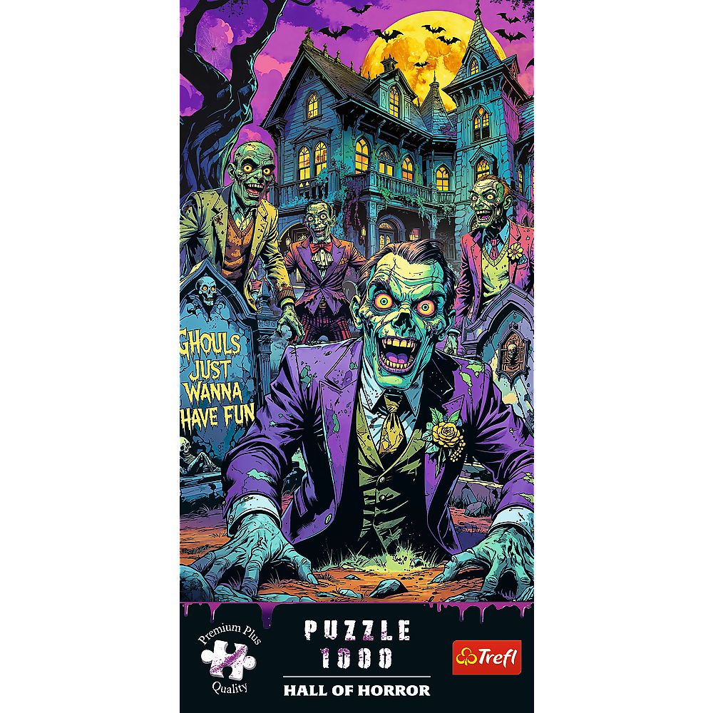 PUZZLE TREFL 1000 PREMIUM PLUS SALA GROAZEI ZOMBI SuperHeroes ToysZone