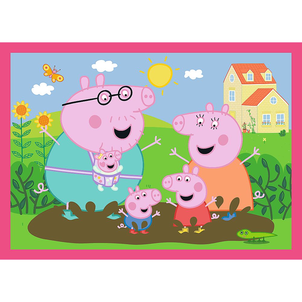 PUZZLE TREFL 4IN1 PEPPA PIG IUBESTE AVENTURILE SuperHeroes ToysZone