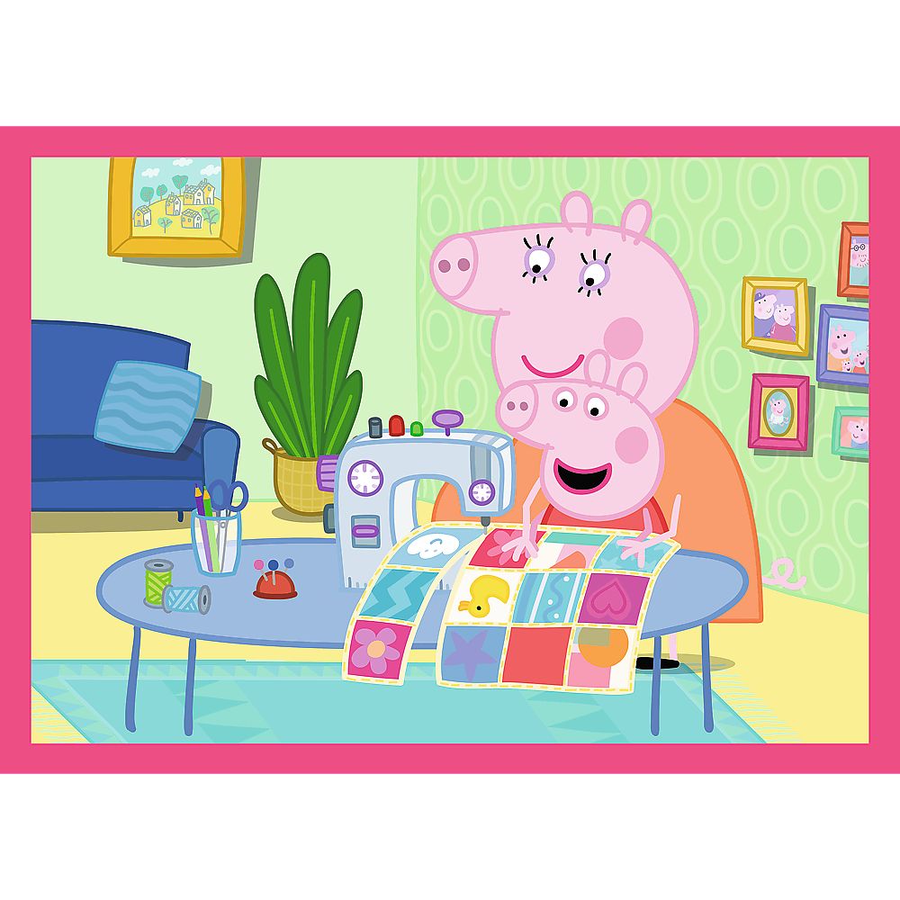 PUZZLE TREFL 4IN1 PEPPA PIG IUBESTE AVENTURILE SuperHeroes ToysZone