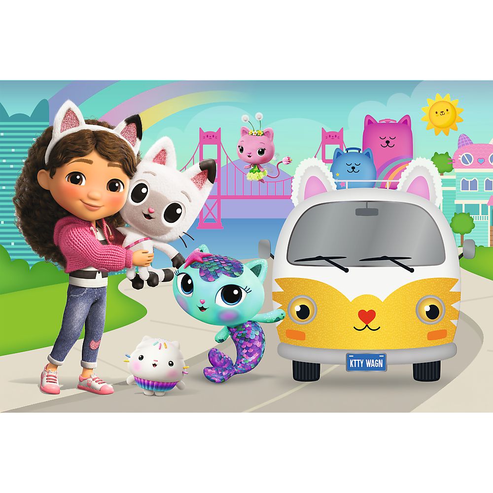 PUZZLE TREFL 60 GABBYS DOLLHOUSE CASA PISICII LUI GABBY SuperHeroes ToysZone