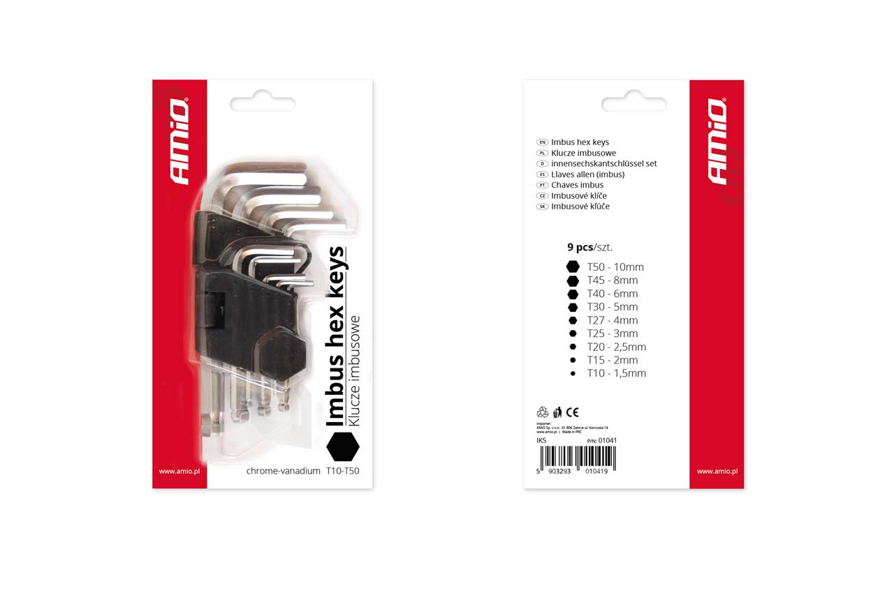 Set 9 chei imbus FAVLine Selection