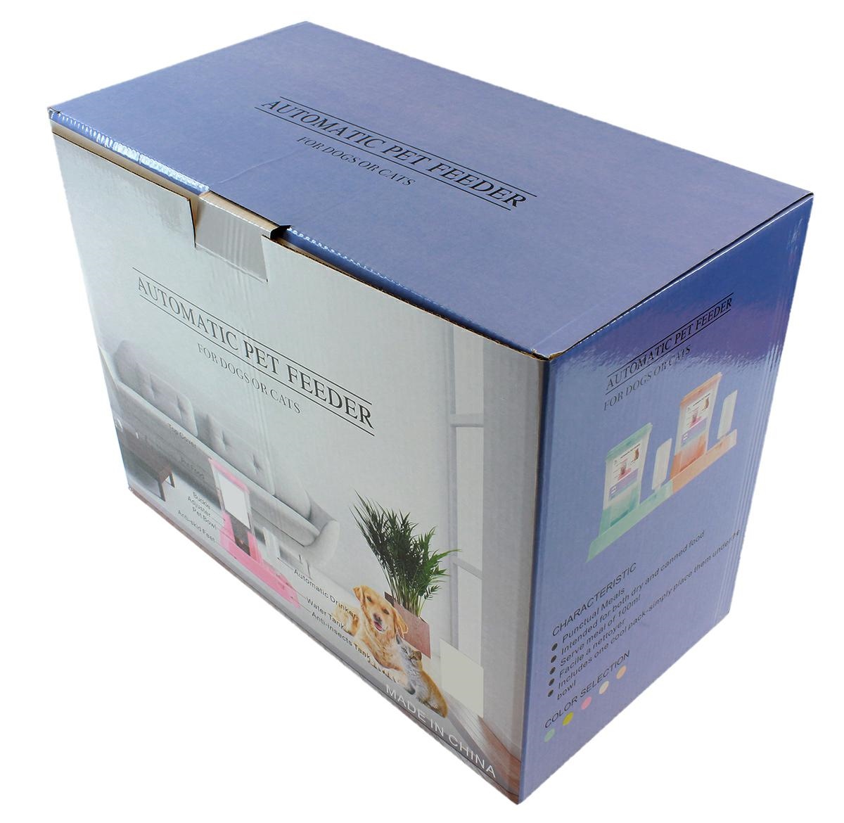 Distribuitor de alimente si apa pentru animale, 2in1, culoare Albastru FAVLine Selection