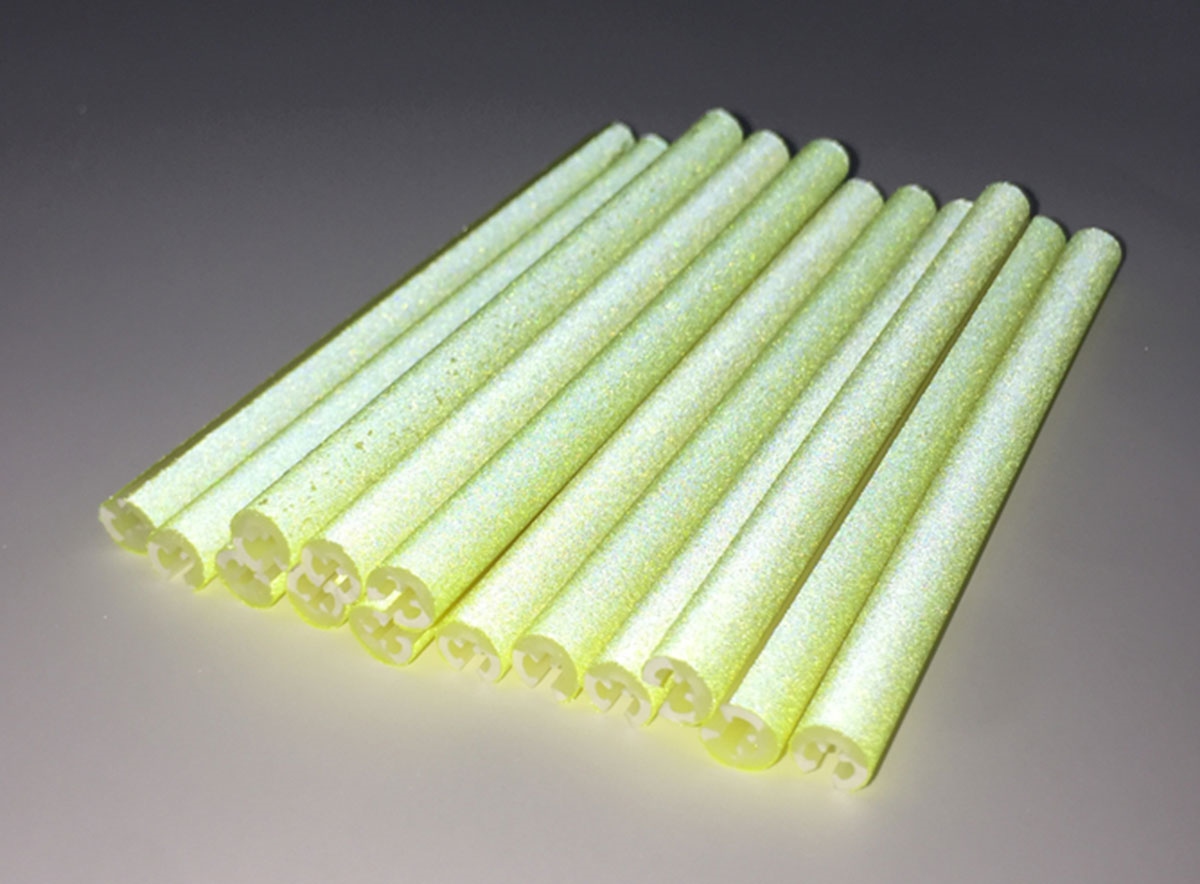 Set 12 ornamente din material reflectorizant pentru spite bicicleta, culoare galben FAVLine Selection