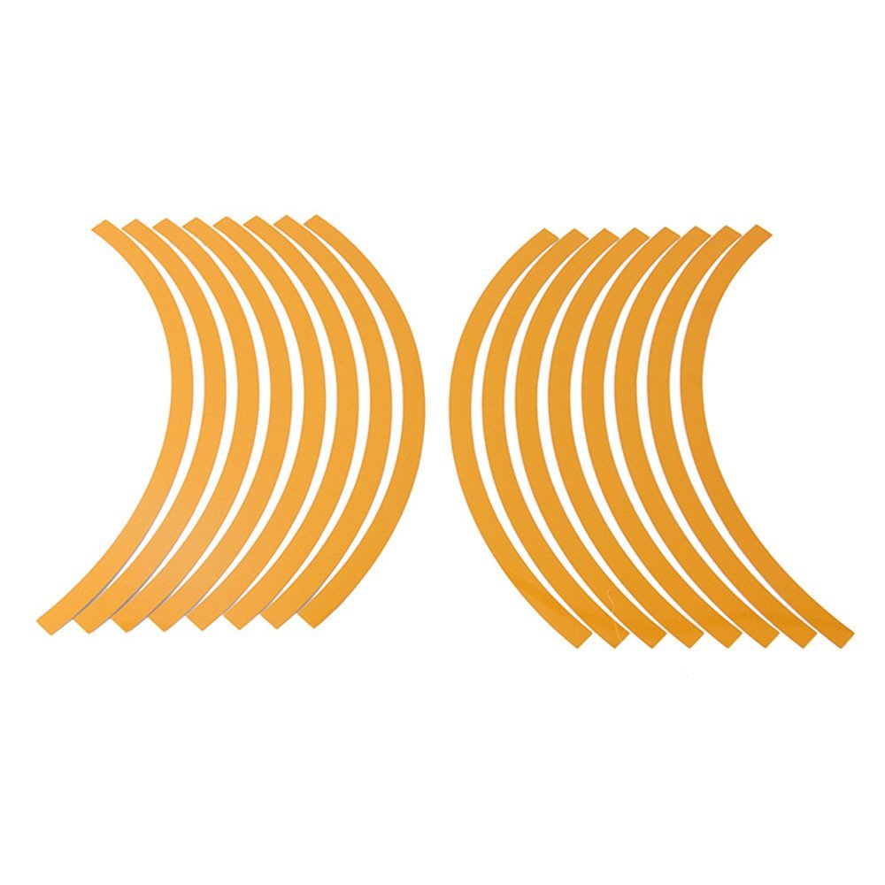 Set 16 inele din autocolant pentru jante culoare Gold Lucios FAVLine Selection