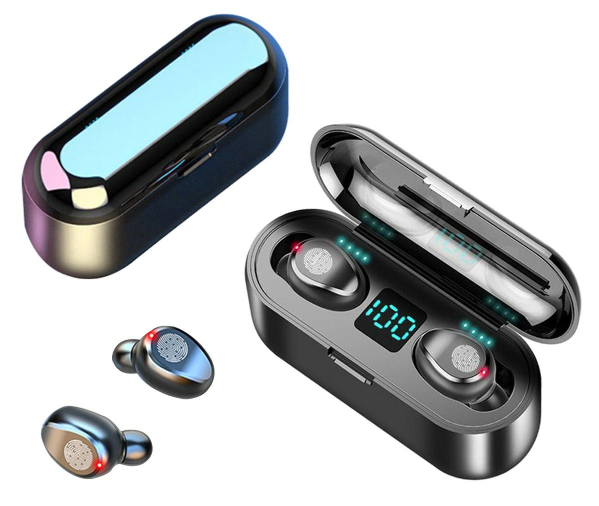 Casti fara fir TWS Ear Drops cu statie de andocare/incarcare FAVLine Selection