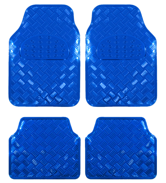 Covorase Auto Universale, model Diamond, culoare Crom Albastru FAVLine Selection