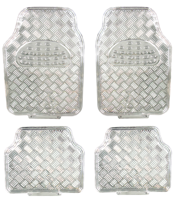 Covorase Auto Universale, model Diamond, culoare Crom Argintiu FAVLine Selection