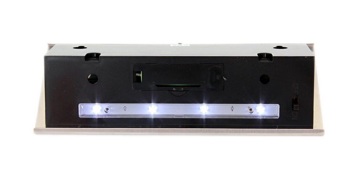 Placa numar casa iluminata LED, incarcare solara, carcasa din INOX FAVLine Selection