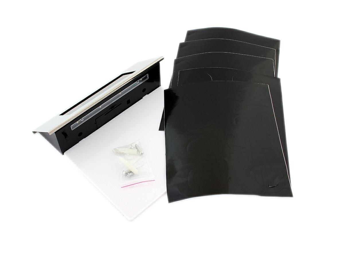 Placa numar casa iluminata LED, incarcare solara, carcasa din INOX FAVLine Selection