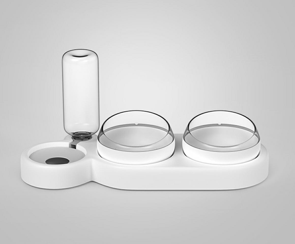 Vas Dublu Inclinat pentru hranire pisici cu Dispenser Apa, AVX-AG684E FAVLine Selection