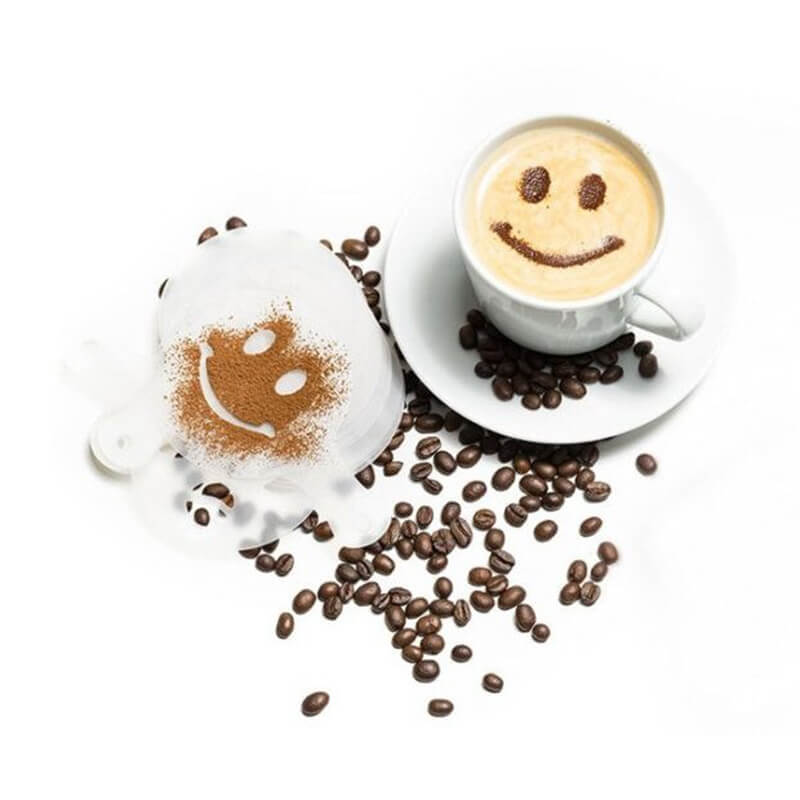 Set 16 sabloane reutilizabile pentru ornarea desertului sau a cafelei FAVLine Selection