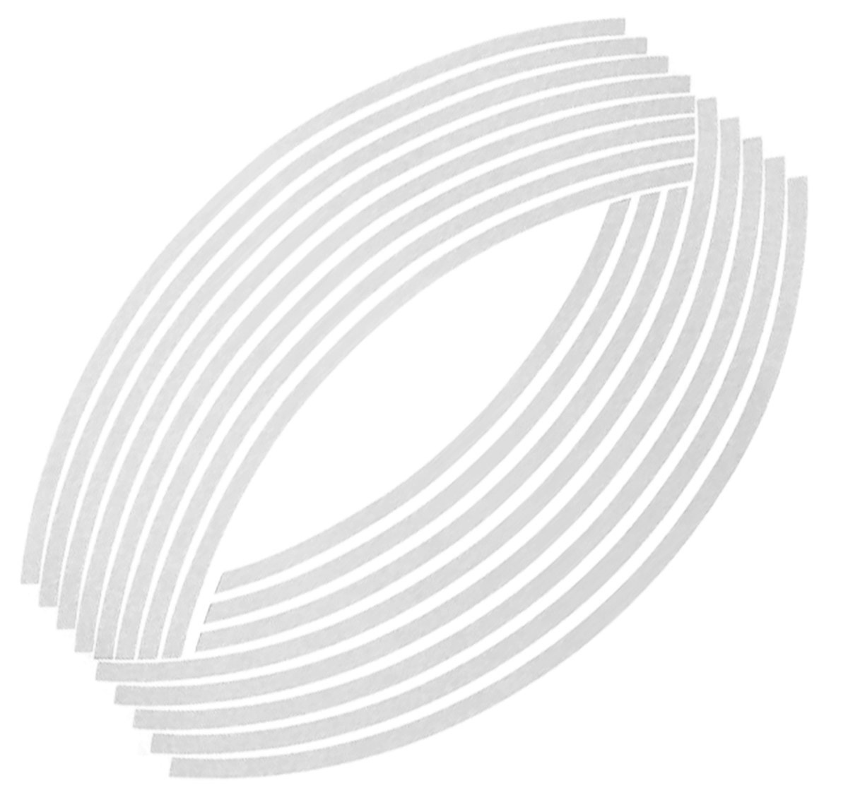 Set 16 ornamente Reflectorizante pentru jante auto, moto, culoare Argintiu FAVLine Selection