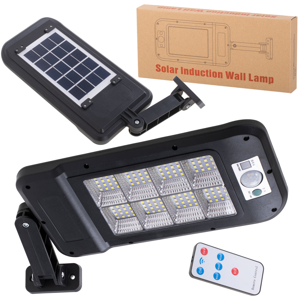 Lampa Stradala cu Panou Solar, Senzor de Miscare si Telecomanda, dimensiune 30 x 14 x 3 cm FAVLine Selection