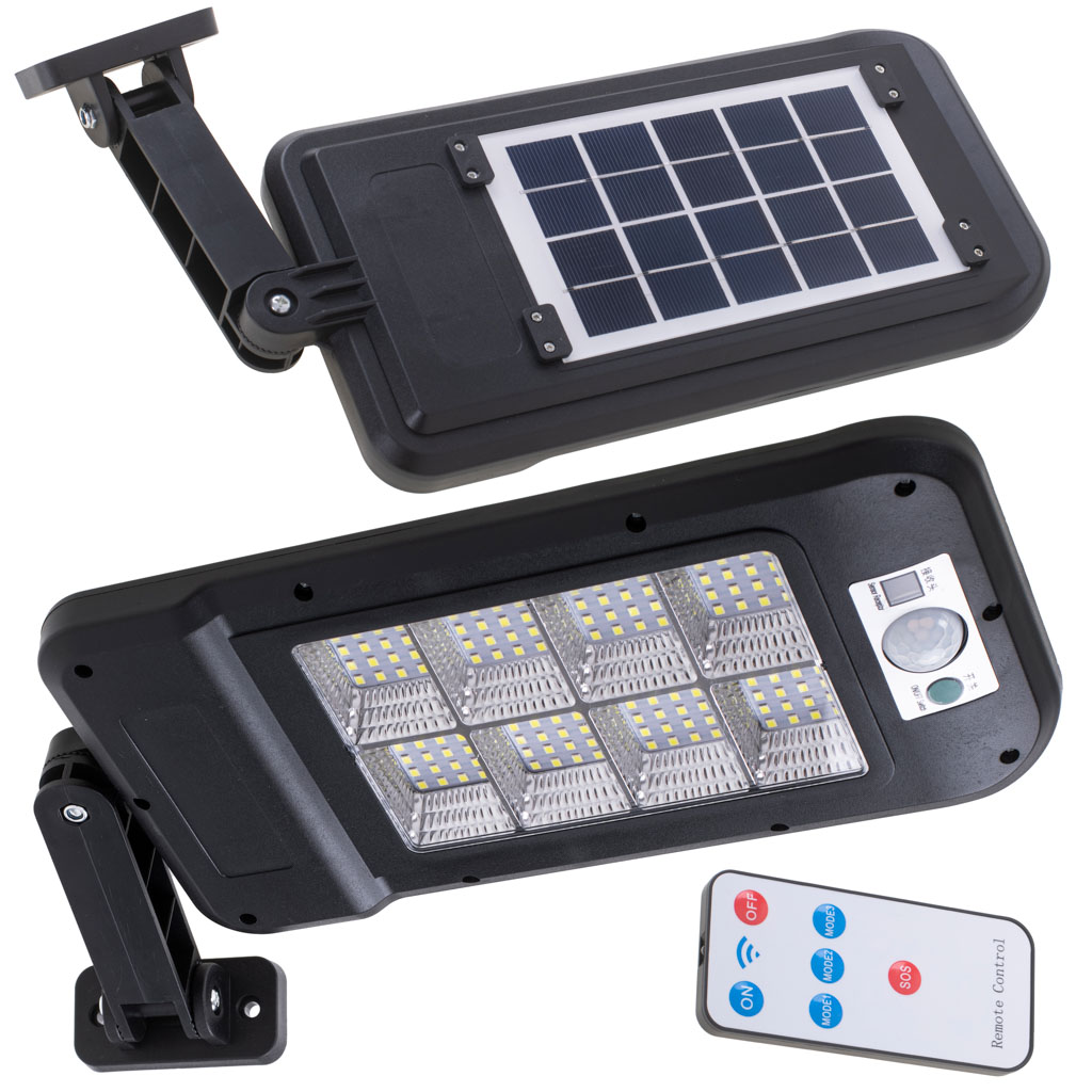 Lampa Stradala cu Panou Solar, Senzor de Miscare si Telecomanda, dimensiune 30 x 14 x 3 cm FAVLine Selection