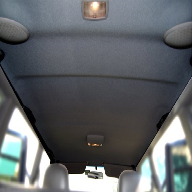 Material pentru reconditionare plafon auto, material textil cu spate buretat, culoare Gri Inchis, dimensiune 2m x 1,50m FAVLine Selection