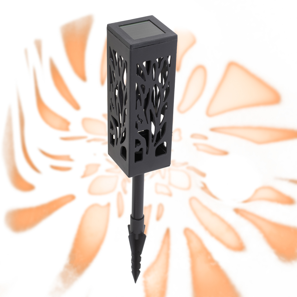 Set 4 lampi solare de gradina cu picior tip