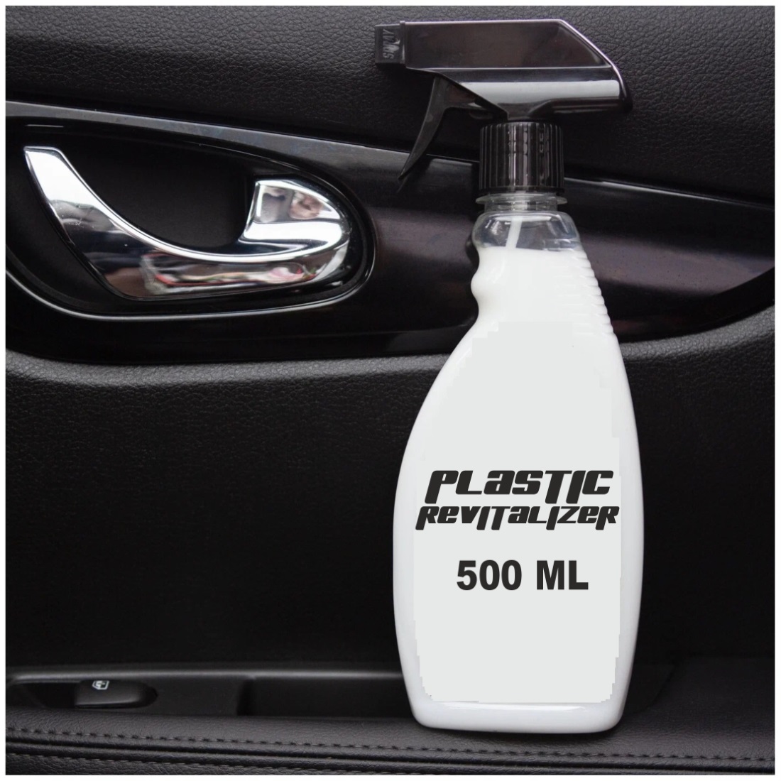 Solutie intretinere, revitalizare si curatare elemente din plastic, 500ml, cu pulverizator si aplicator FAVLine Selection