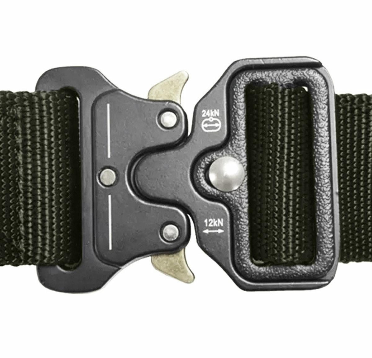 Curea Tactica pentru pantaloni, culoare Camuflaj cu catarama Neagra FAVLine Selection