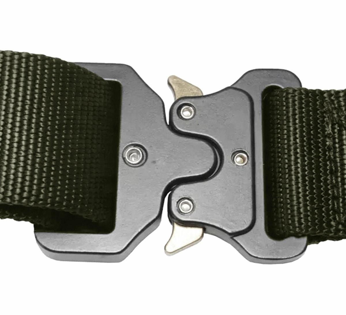 Curea Tactica pentru pantaloni, culoare Camuflaj cu catarama Neagra FAVLine Selection