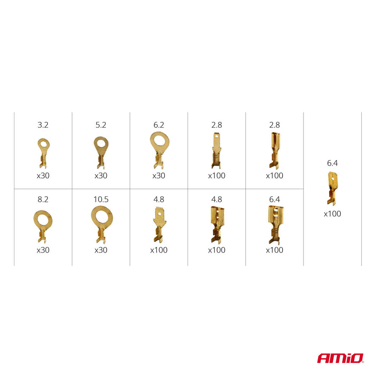 Set 750 conectori terminali pentru circuite electrice FAVLine Selection