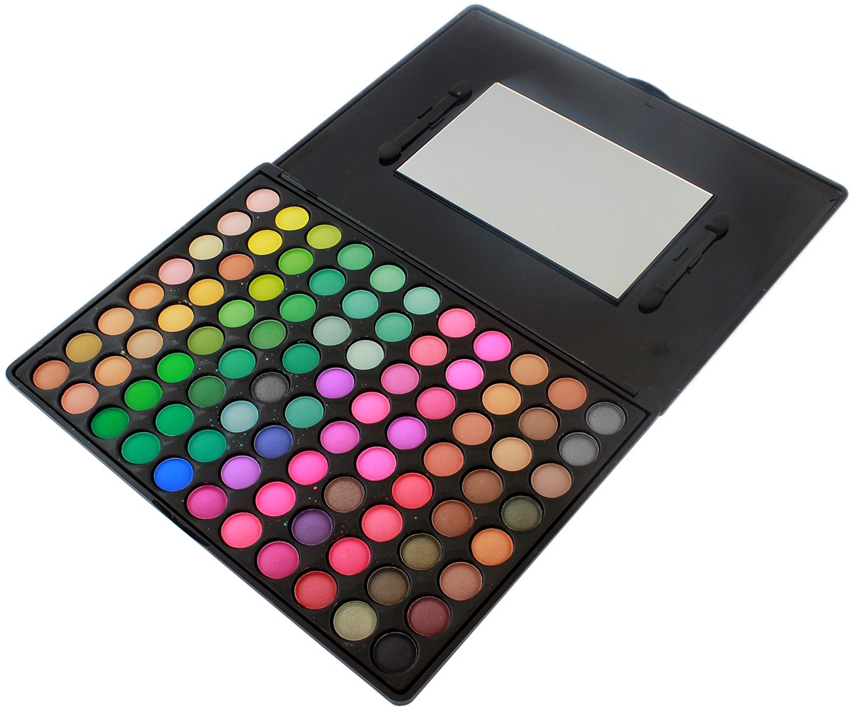 Set 88 de culori machiaj de inalta calitate, finisaj mat si lucios in cutie eleganta cu oglinda, culoare neagra FAVLine Selection